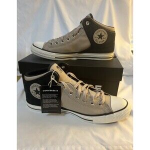 Converse CTAS High Street Papyrus/Black Unisex Mid Top Sneakers Men Sz 10